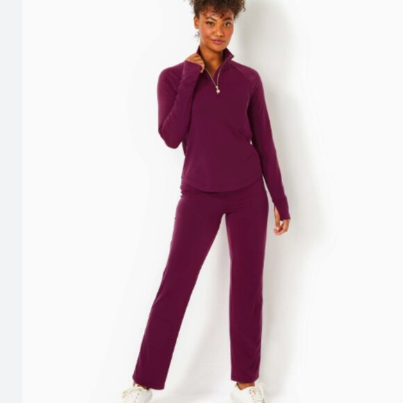 Lily Pulitzer Tayden UPF 50+ Pant in Amarena Cherry Size...